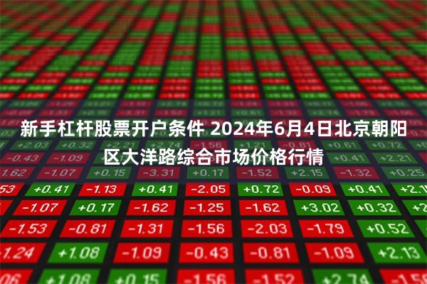 新手杠杆股票开户条件 2024年6月4日北京朝阳区大洋路