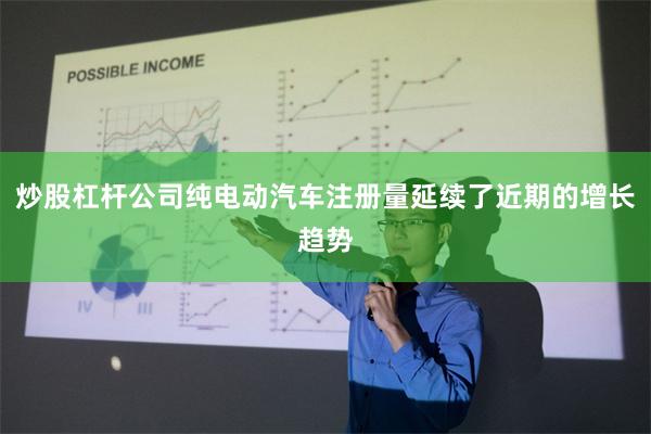 炒股杠杆公司纯电动汽车注册量延续了近期的增长趋势